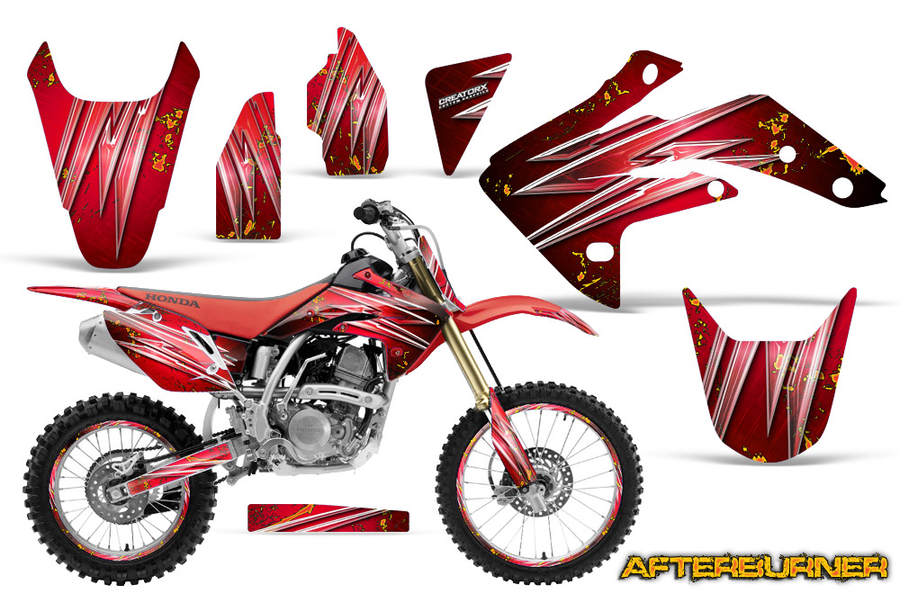 Honda CRF150R 07-10 Graphics Kit Afterburner Red NP Rims